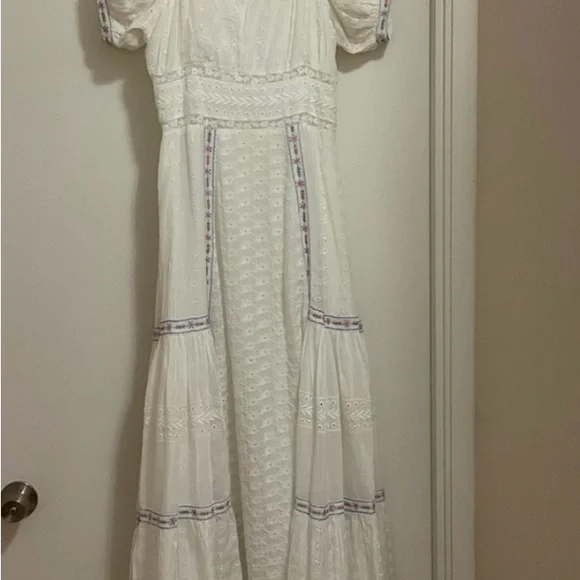 Rare LoveShackFancy White Ryan Dress 6 - Picture 4 of 12